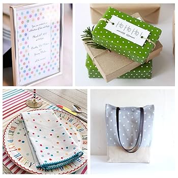 パステル画　水玉 Amazon.co.jp: ドットステンシル、水玉ステンシル4枚 繰り返し